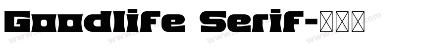 Goodlife Serif字体转换